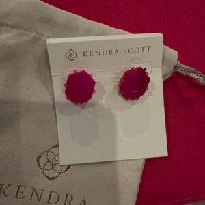 Kendra Scott Morgan Fuchsia Stud Earrings